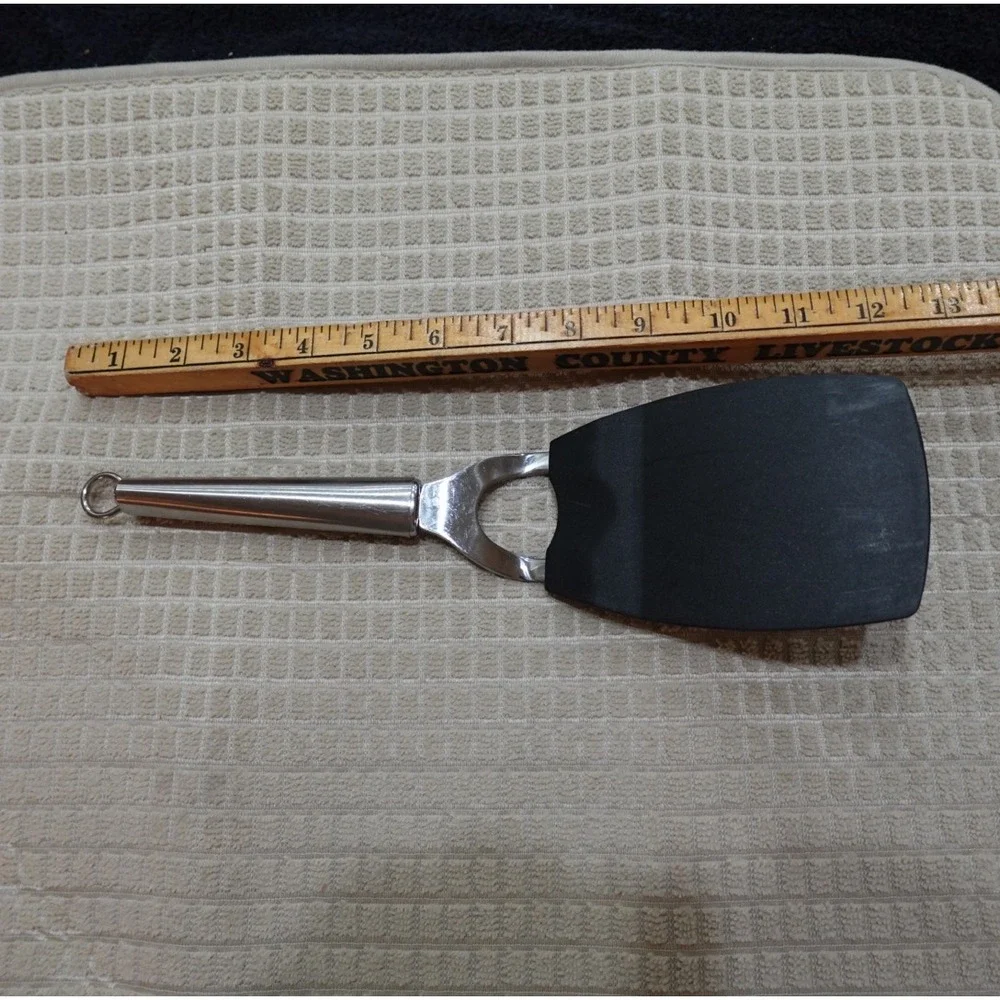 Oneida Stainless Steel Handle Spatula Black Nylon Head Kitchen Turner 12 Inch